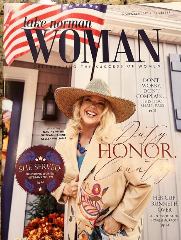 Article screenshot featuring Nadine Wynn